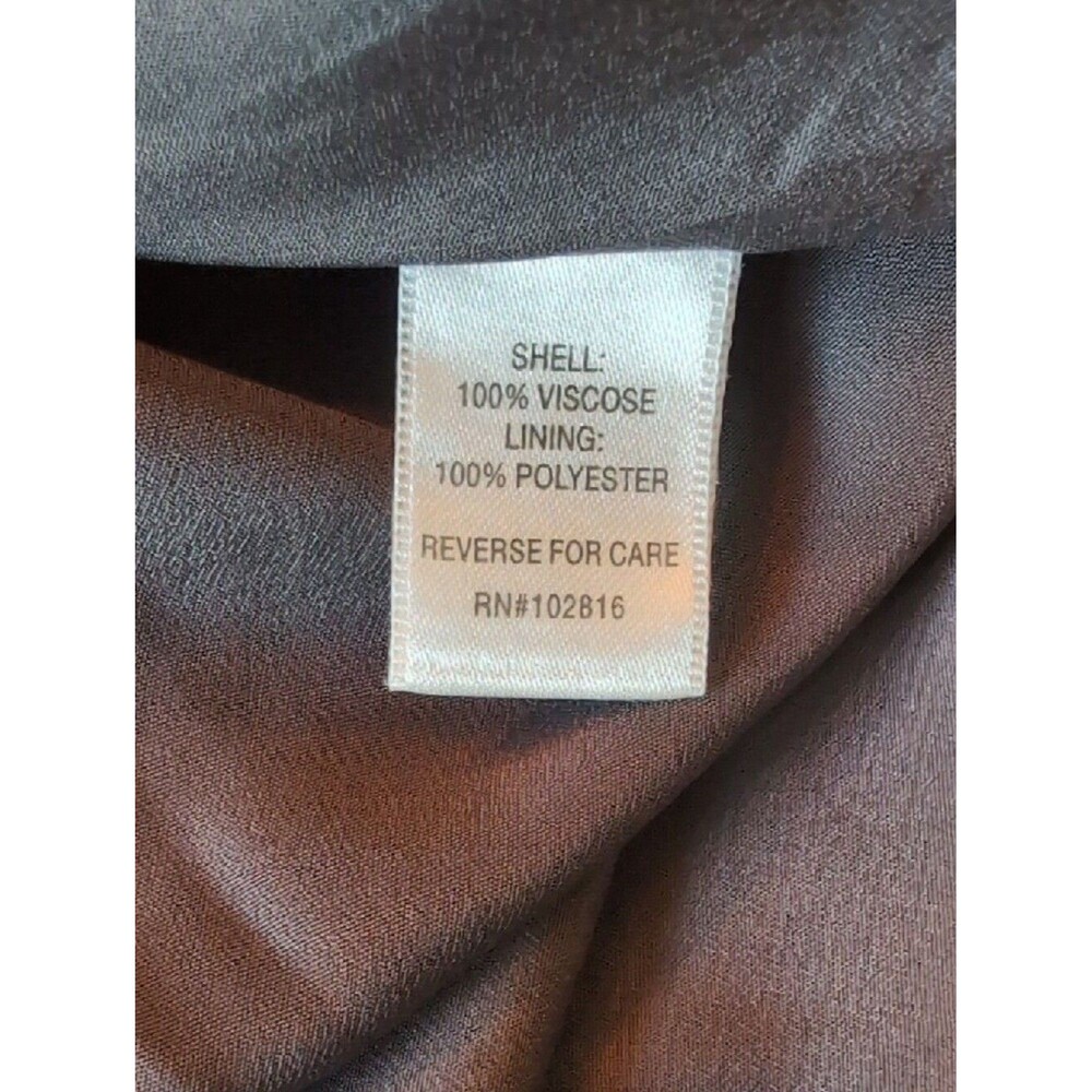 Garnet Hill | Bohemian Pocket Detail Dress | 12 | Gray & White - Picture 10 of 11